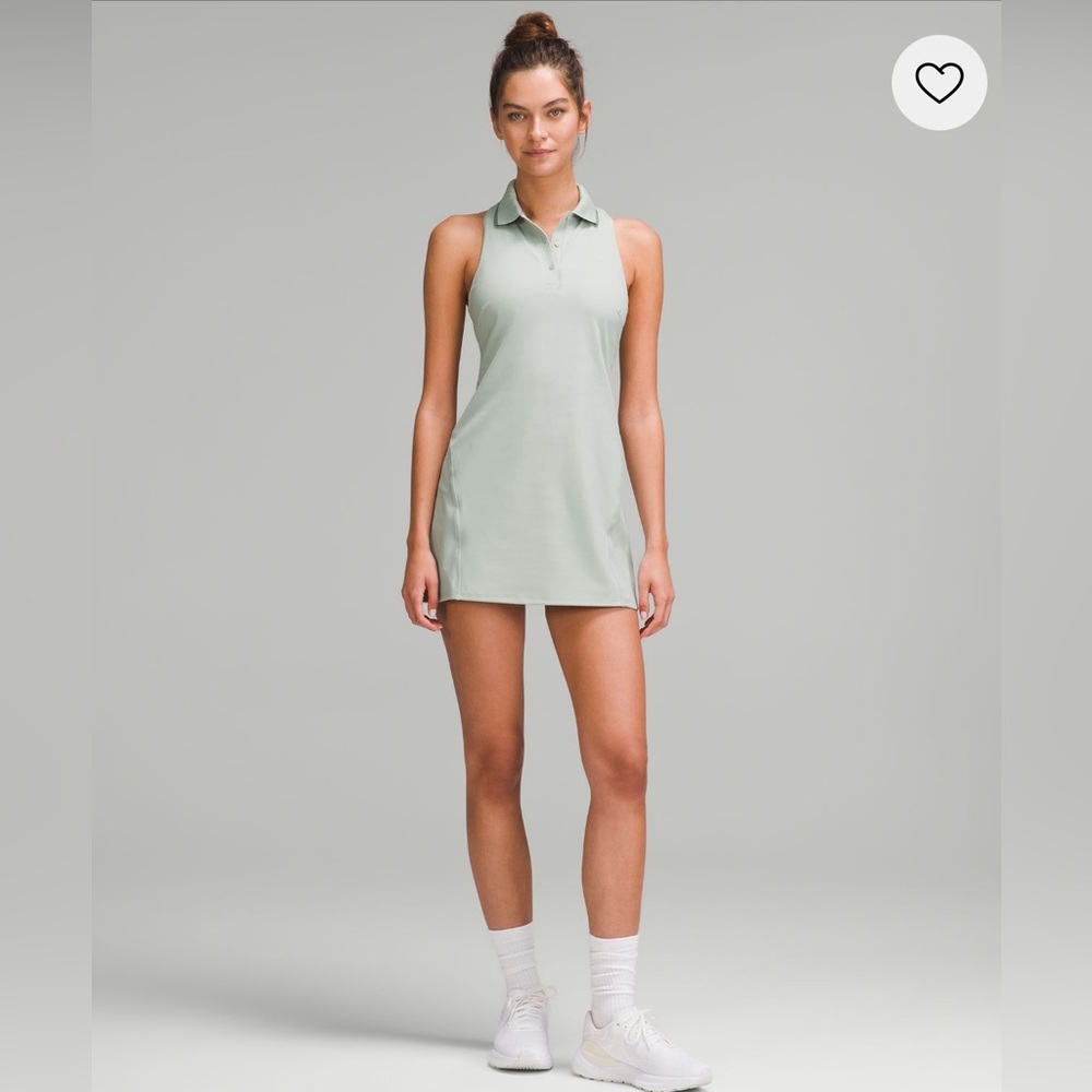 Lightweight Sleeveless
Polo Tennis Dress size 8 jdgr/greu